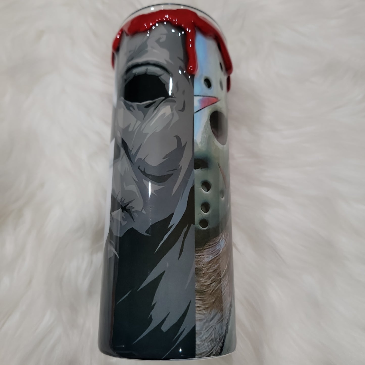 MTO 25 oz GLOW Horror Mashup 3D drip tumbler