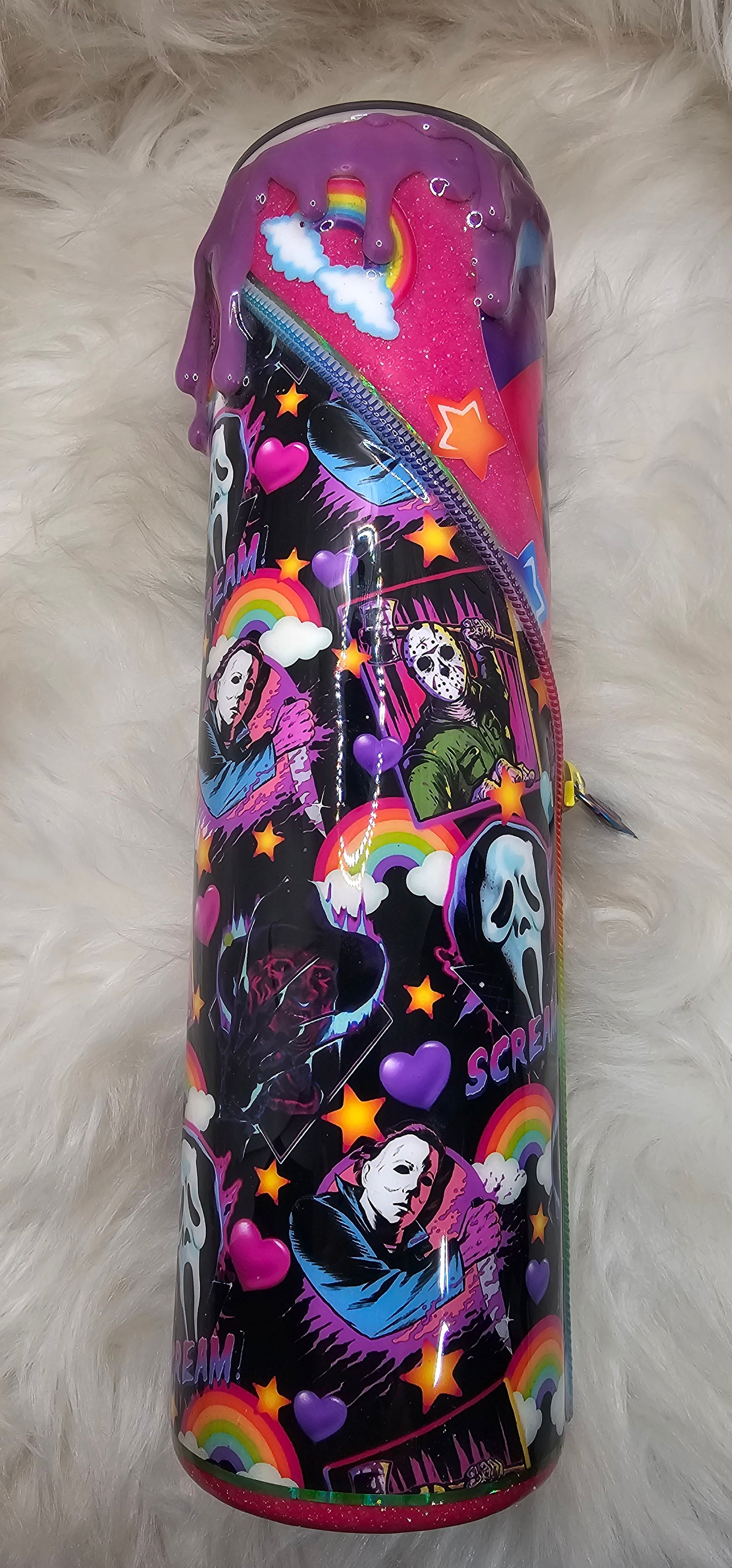 MTO 90's Style Horror Zipper Drip Tumbler