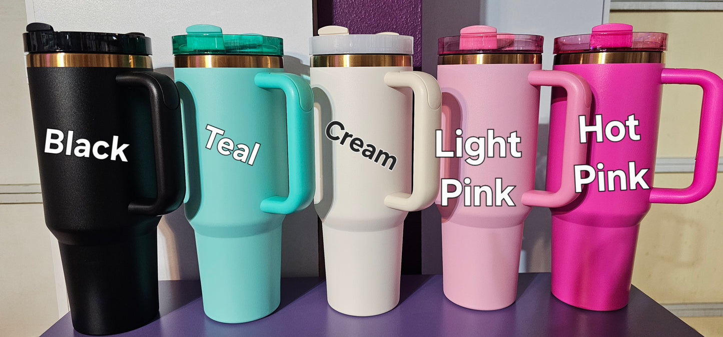 Copper Highland Cow 40 oz Engraved Tumbler PERSONALIZE