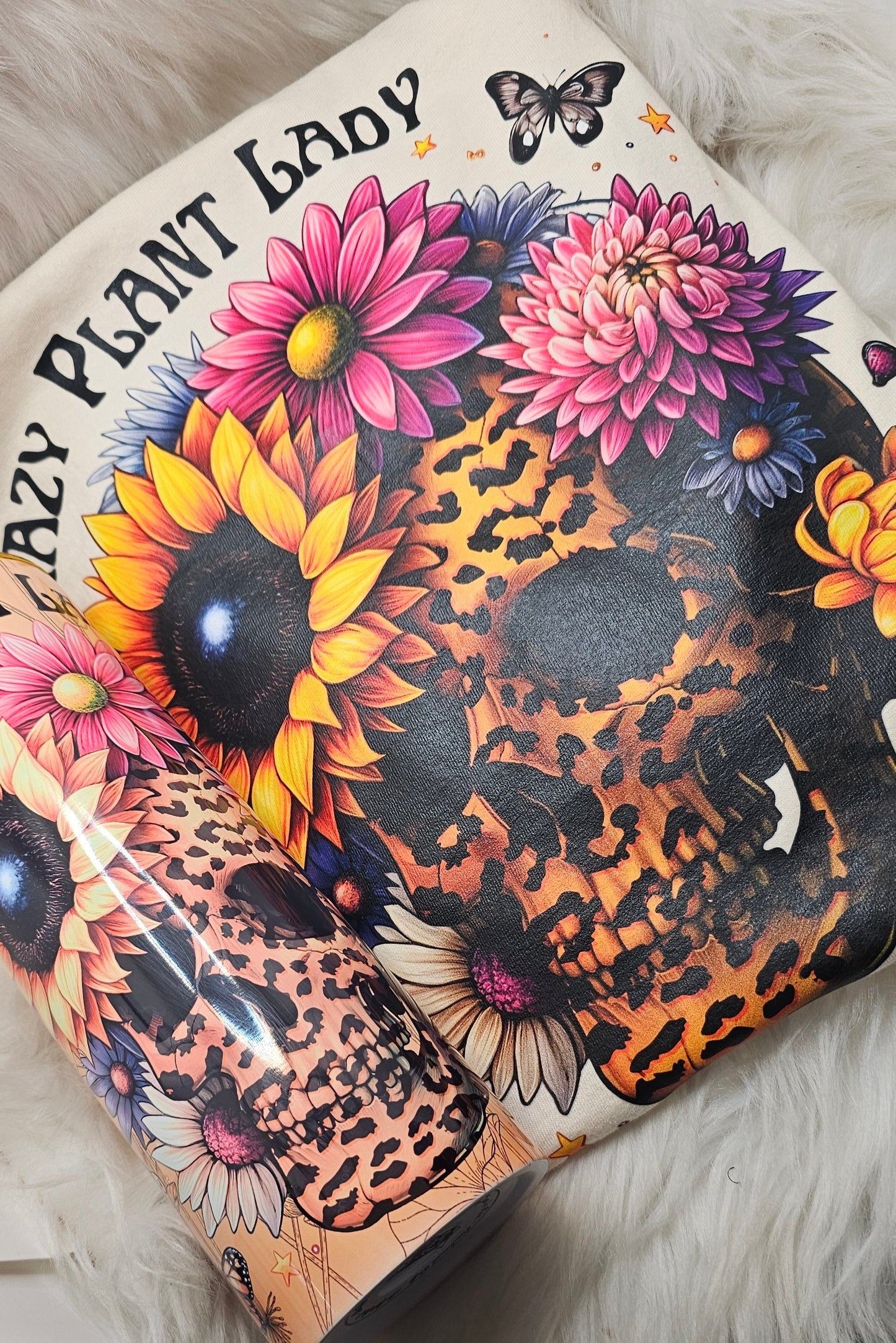 Crazy Plant Lady Skull Tee