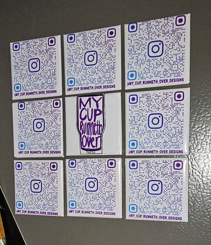 Photo Magnets Set of 9
