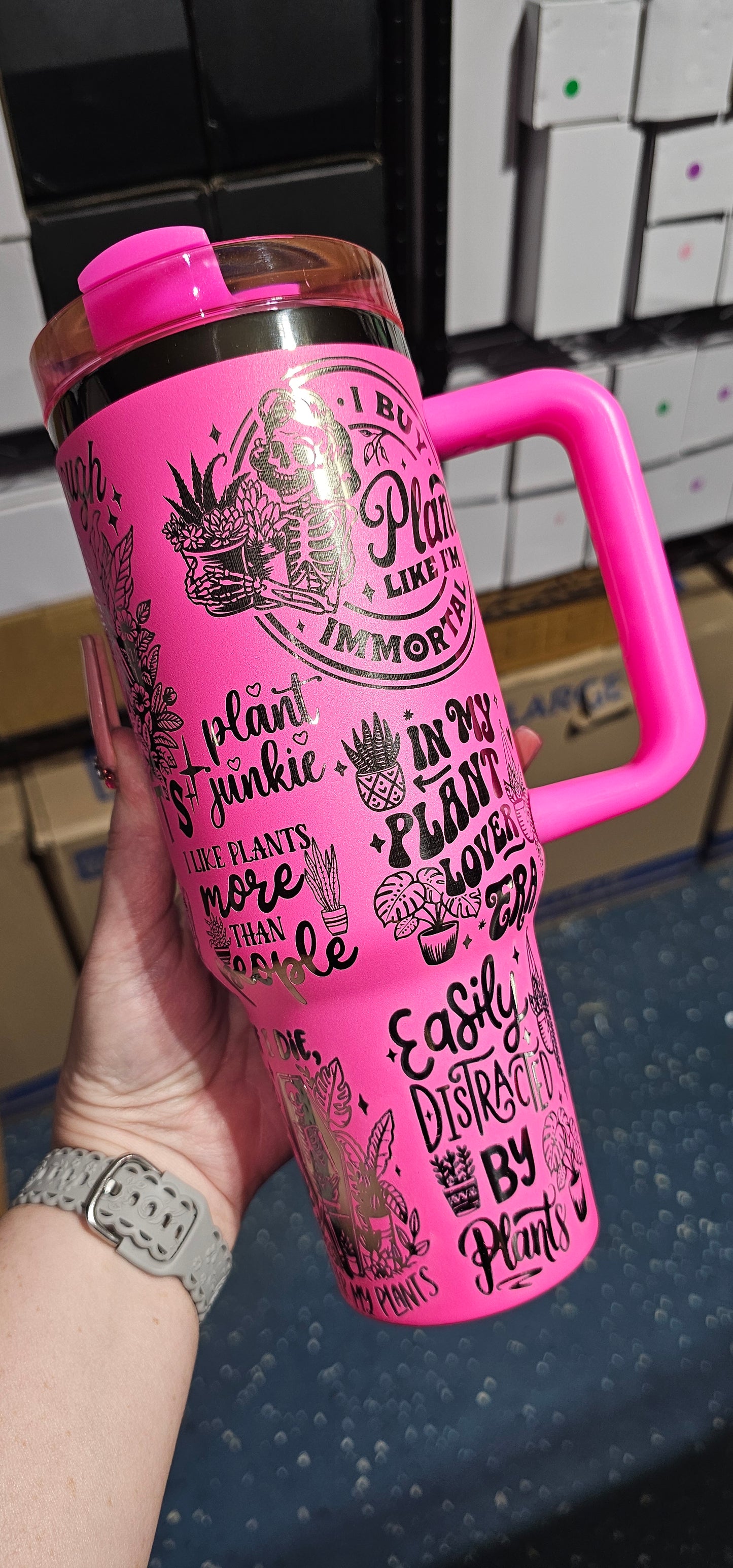 Plant Lady Engraved Tumbler