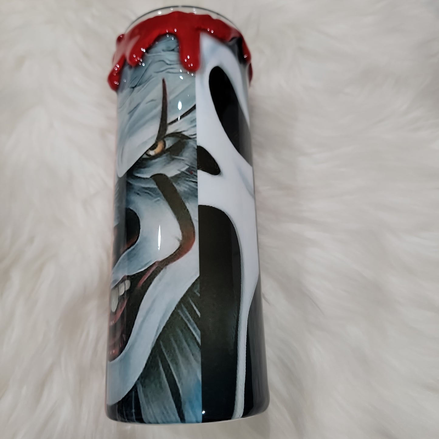 MTO 25 oz GLOW Horror Mashup 3D drip tumbler