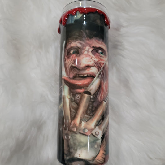 20 oz GLOW Nasty Freddy 3D drip tumbler
