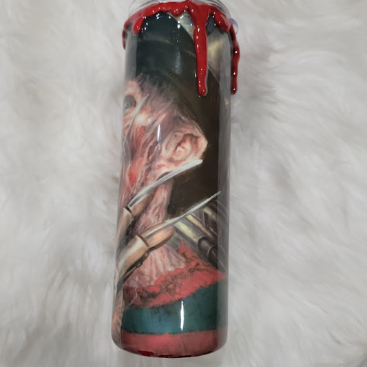 20 oz GLOW Nasty Freddy 3D drip tumbler