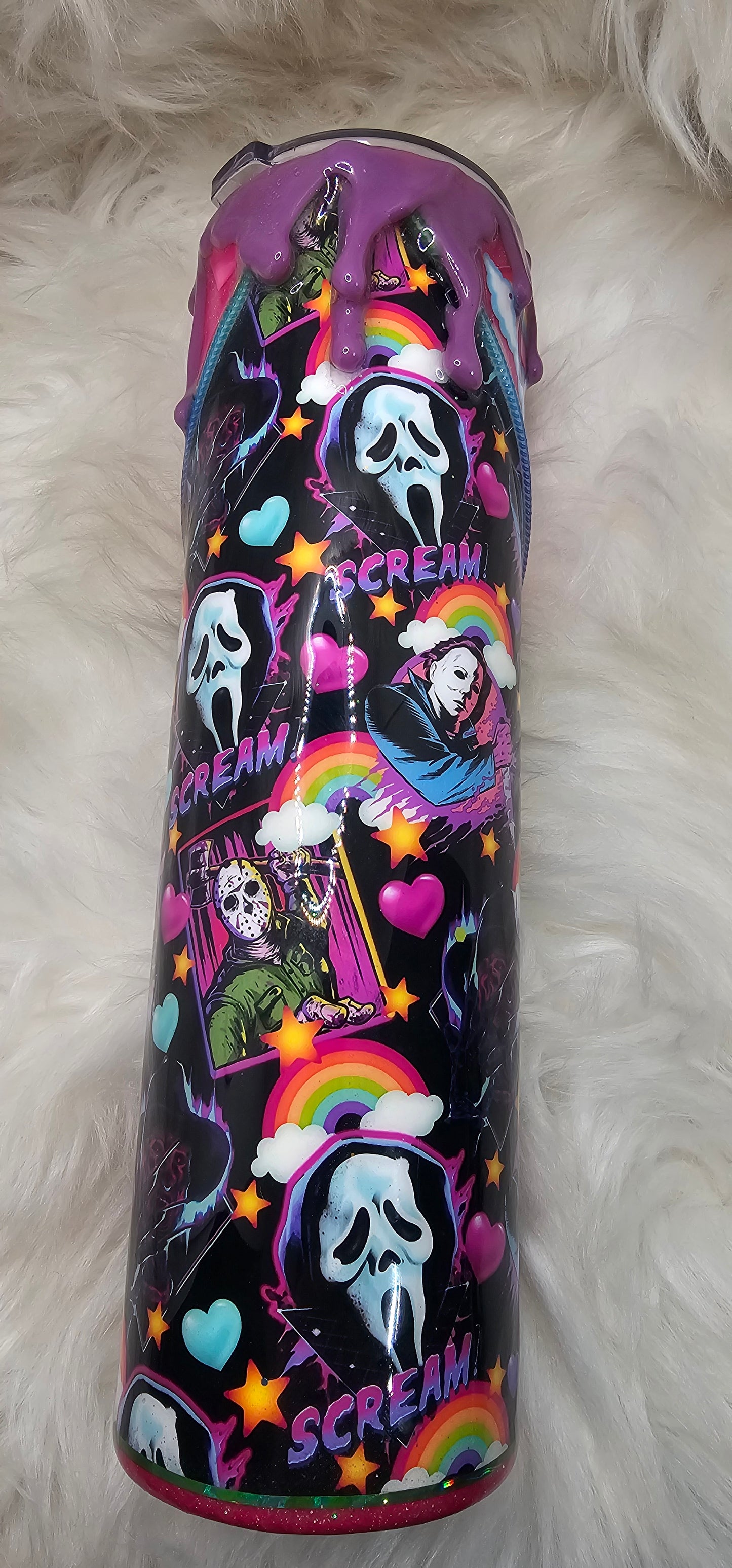 MTO 90's Style Horror Zipper Drip Tumbler