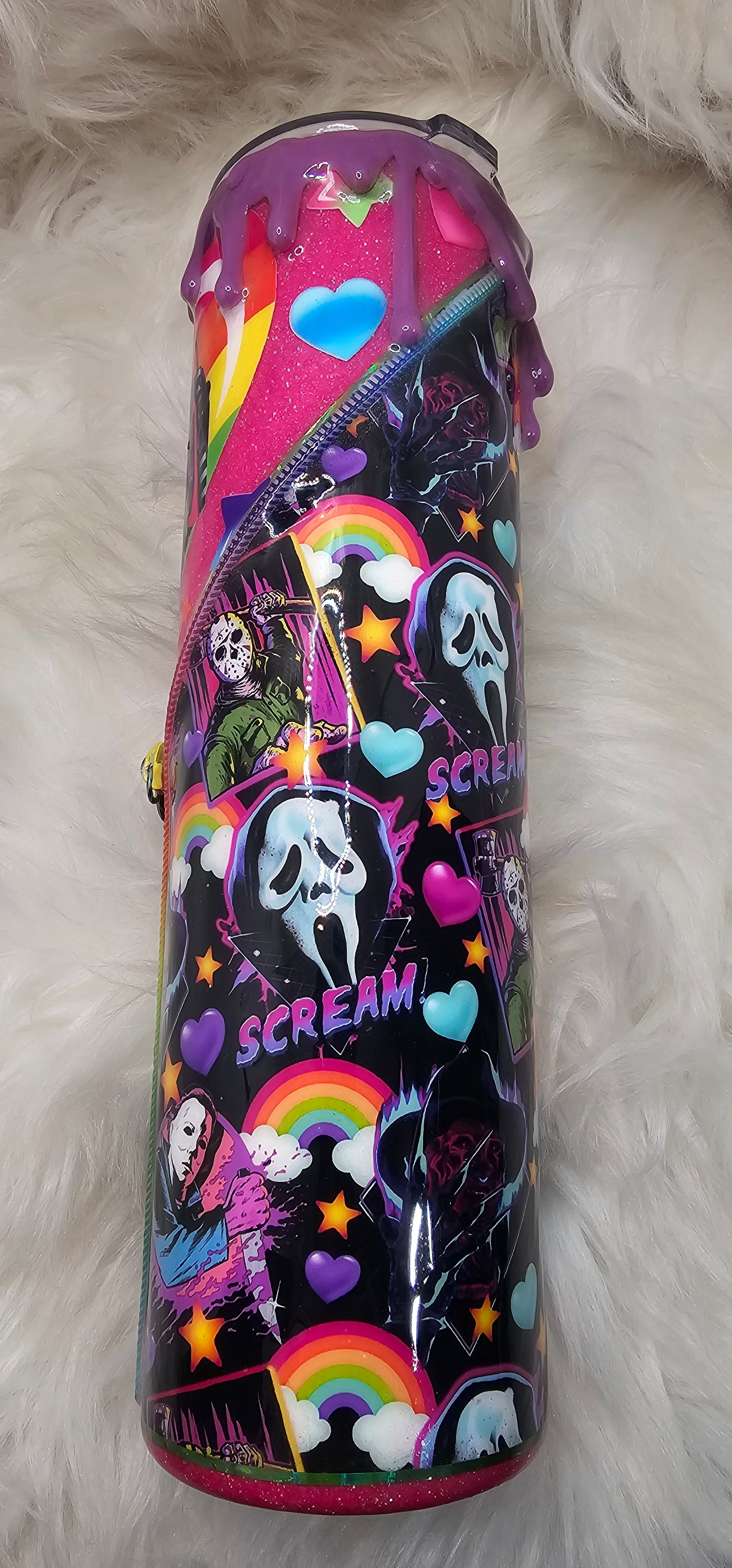 MTO 90's Style Horror Zipper Drip Tumbler