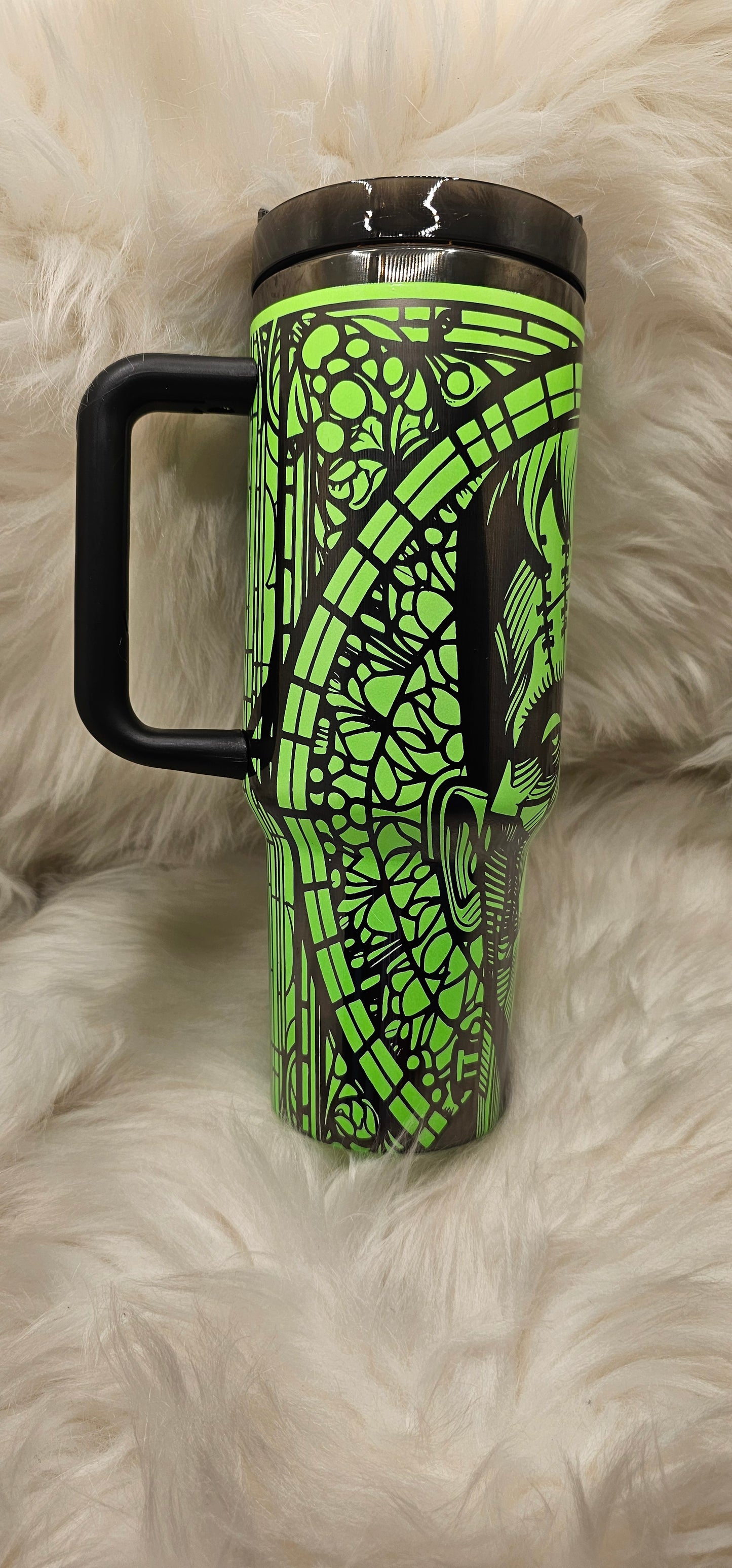 Frankenstein Laser Engraved Tumbler