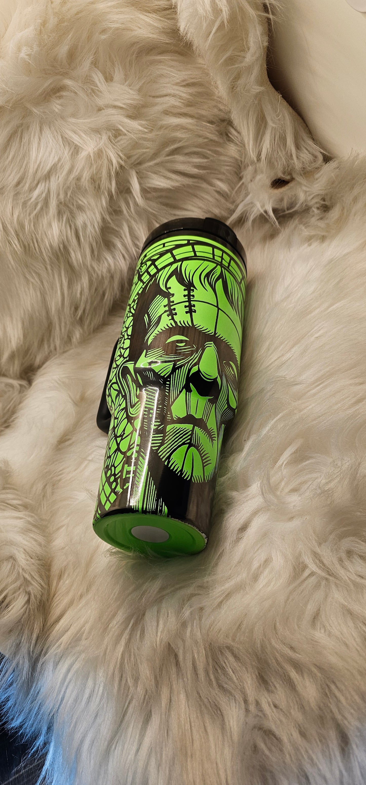 Frankenstein Laser Engraved Tumbler