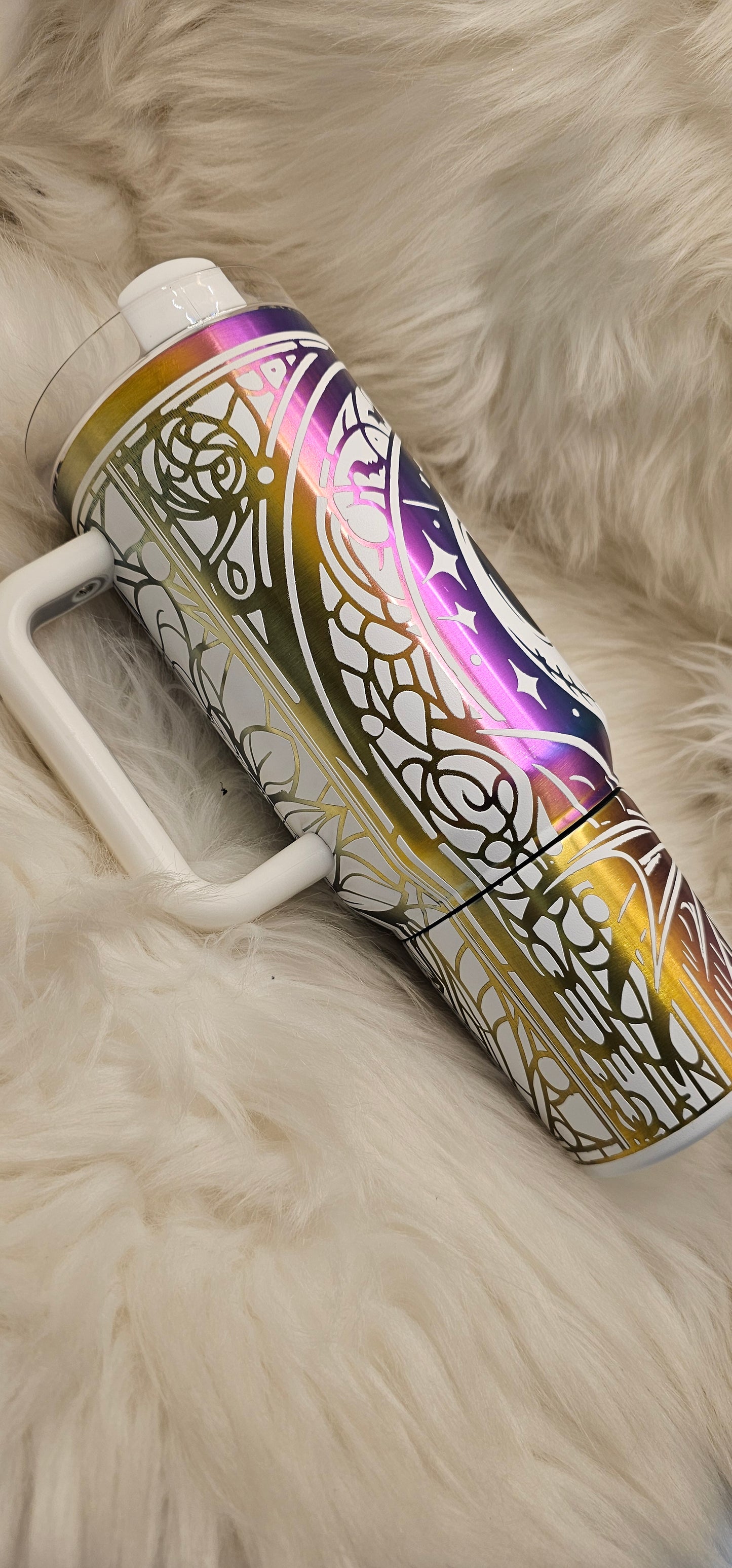 Jack Rainbow Engraved Tumbler