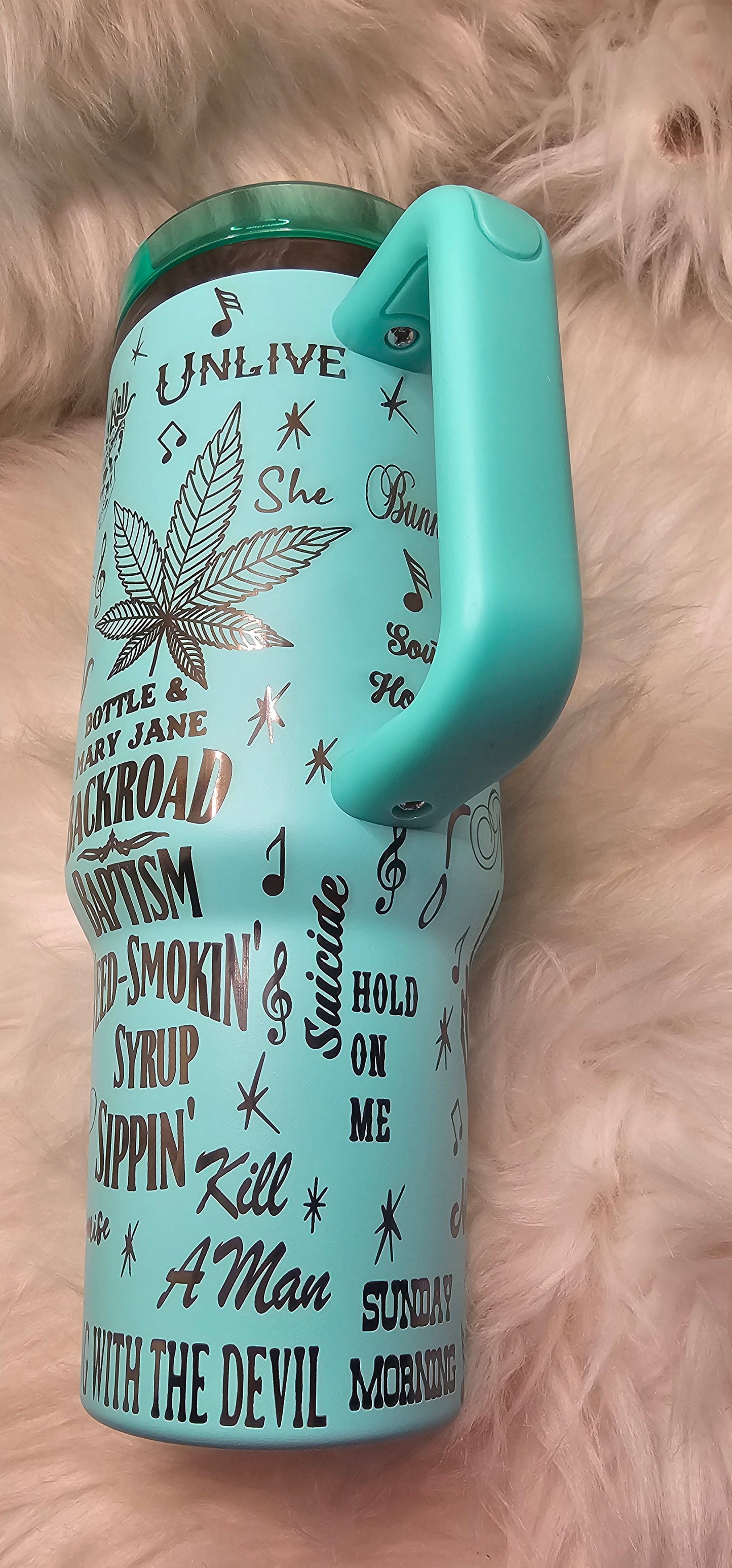 Jellyroll 40 oz Gunmetal Engraved Tumbler