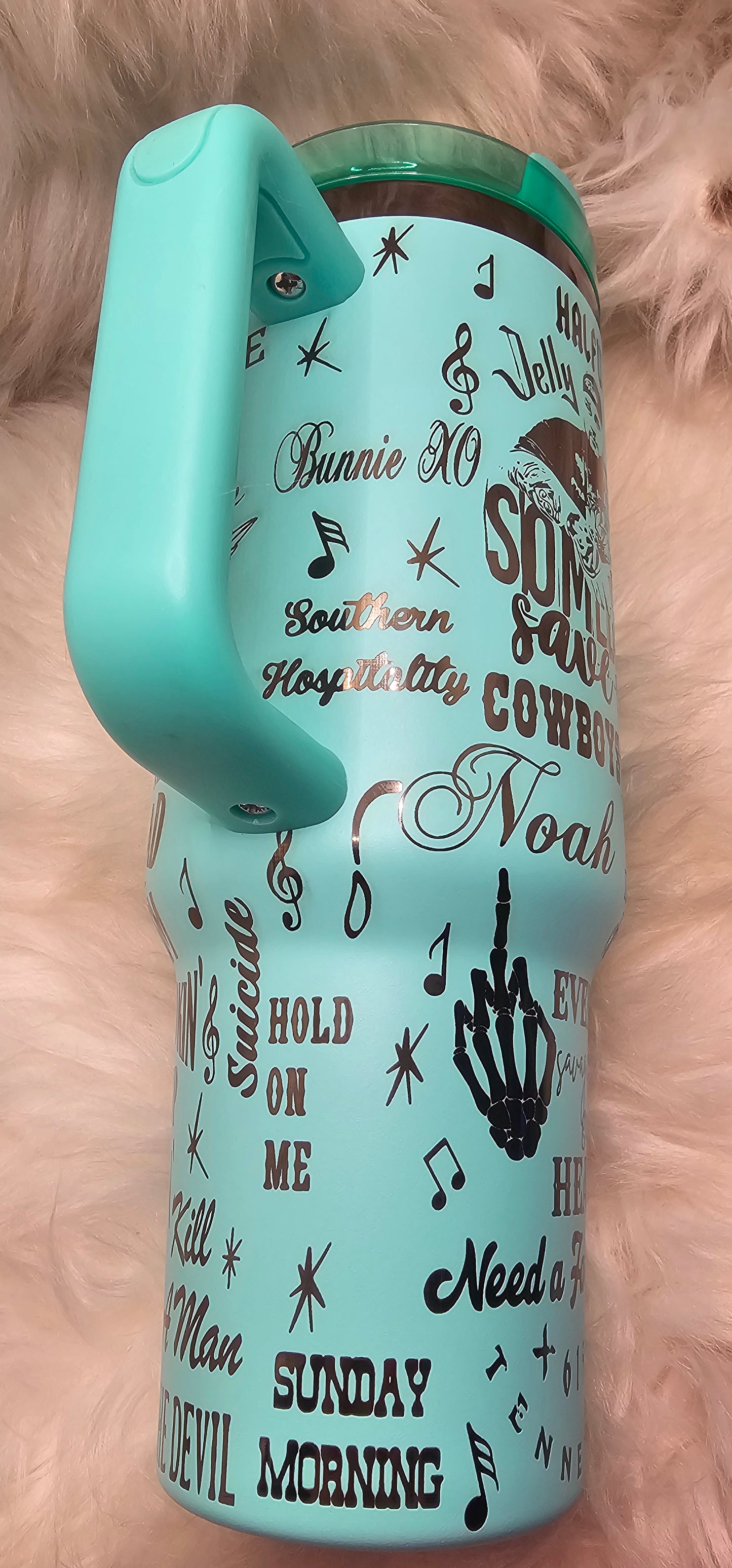 Jellyroll 40 oz Gunmetal Engraved Tumbler