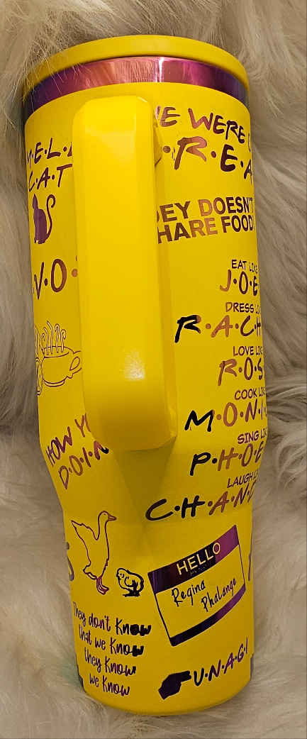 Friends Rainbow Engraved Tumbler