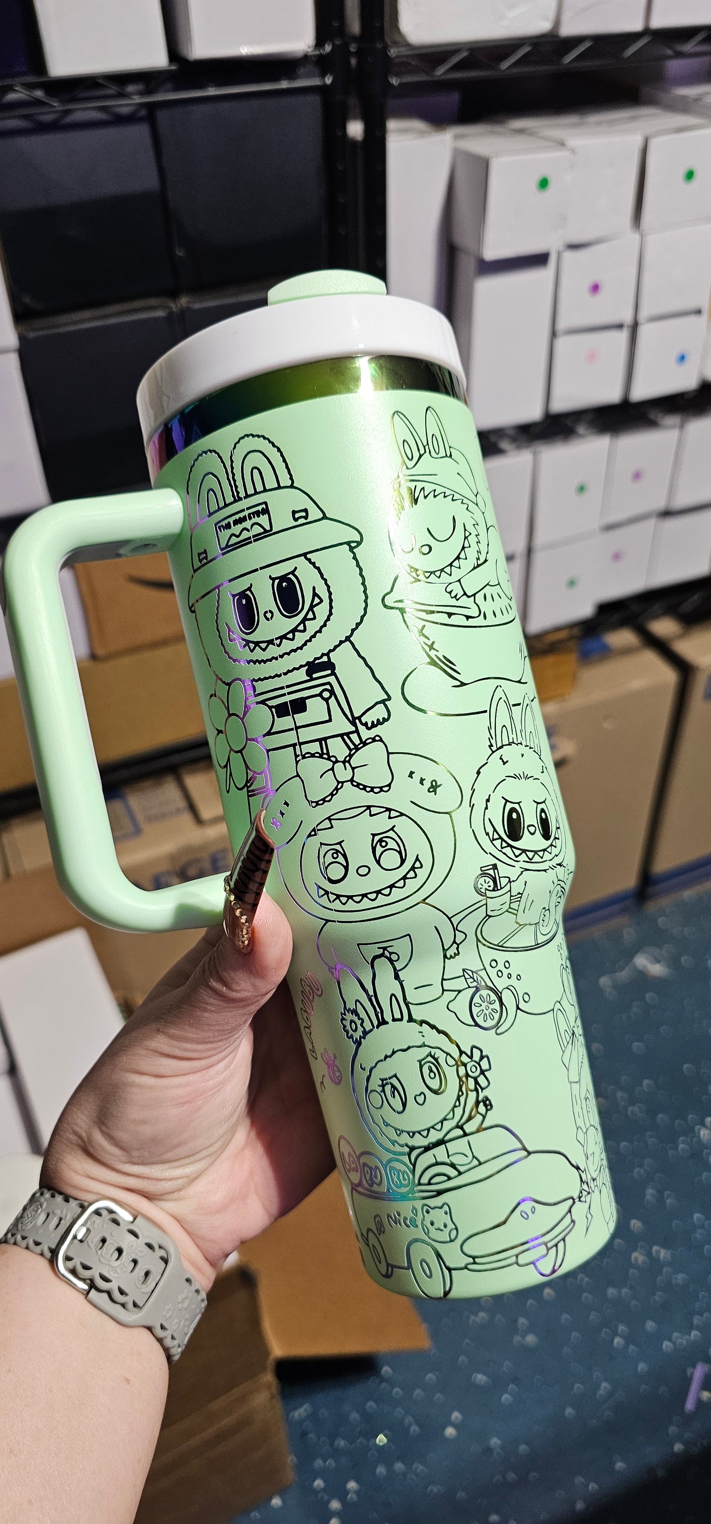 Labubu Engraved Tumbler