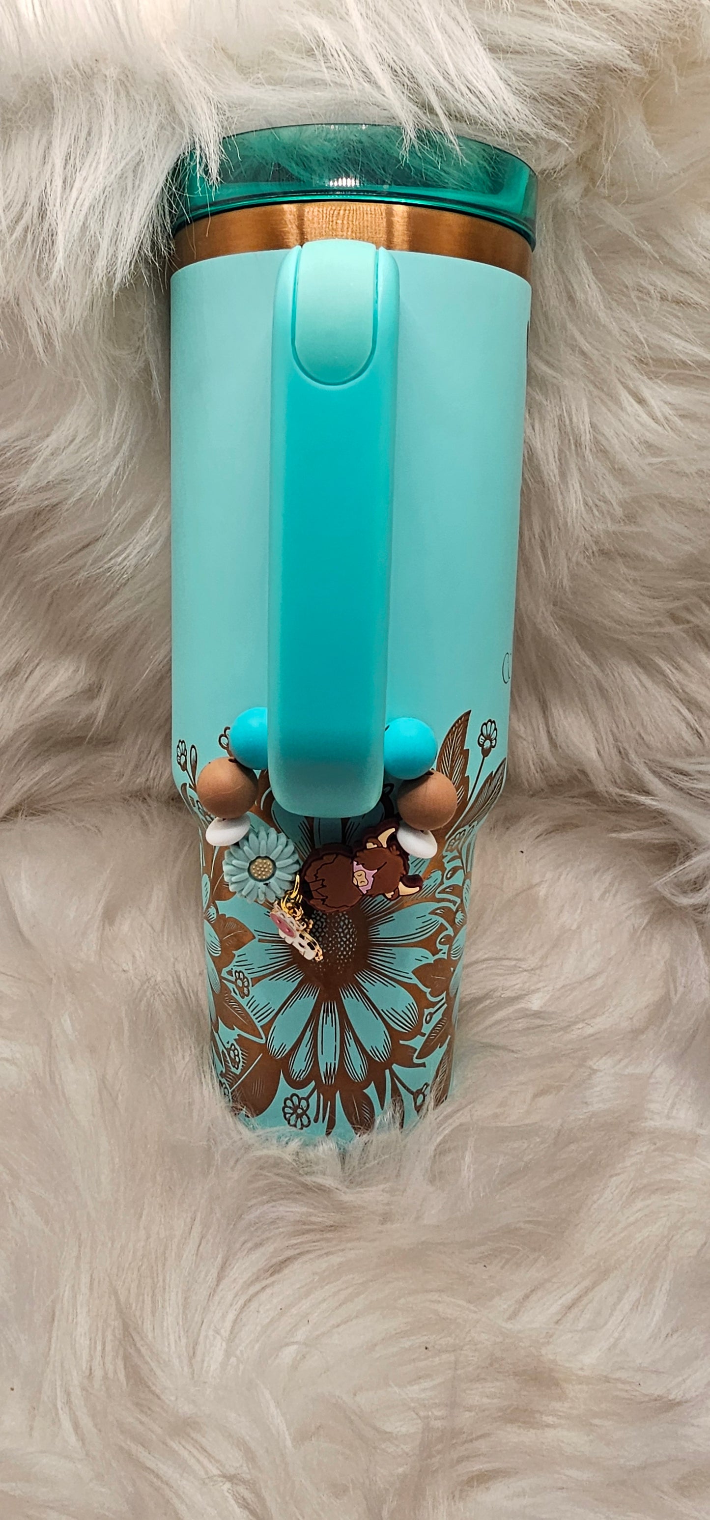 Copper Highland Cow 40 oz Engraved Tumbler PERSONALIZE