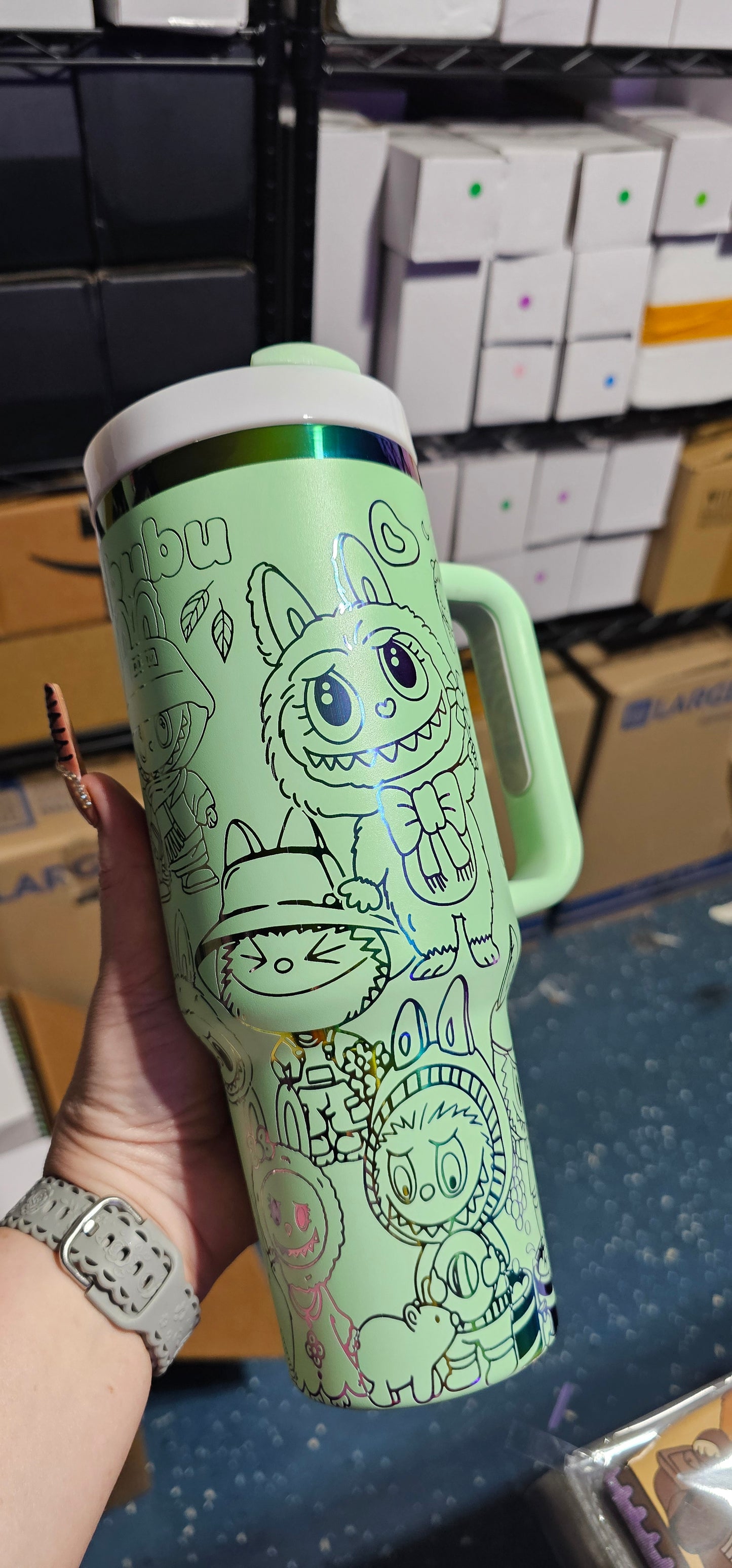 Labubu Engraved Tumbler