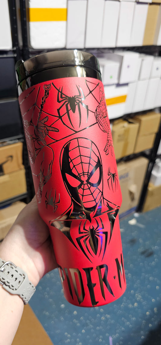 Spiderman 40 oz Engraved Tumbler