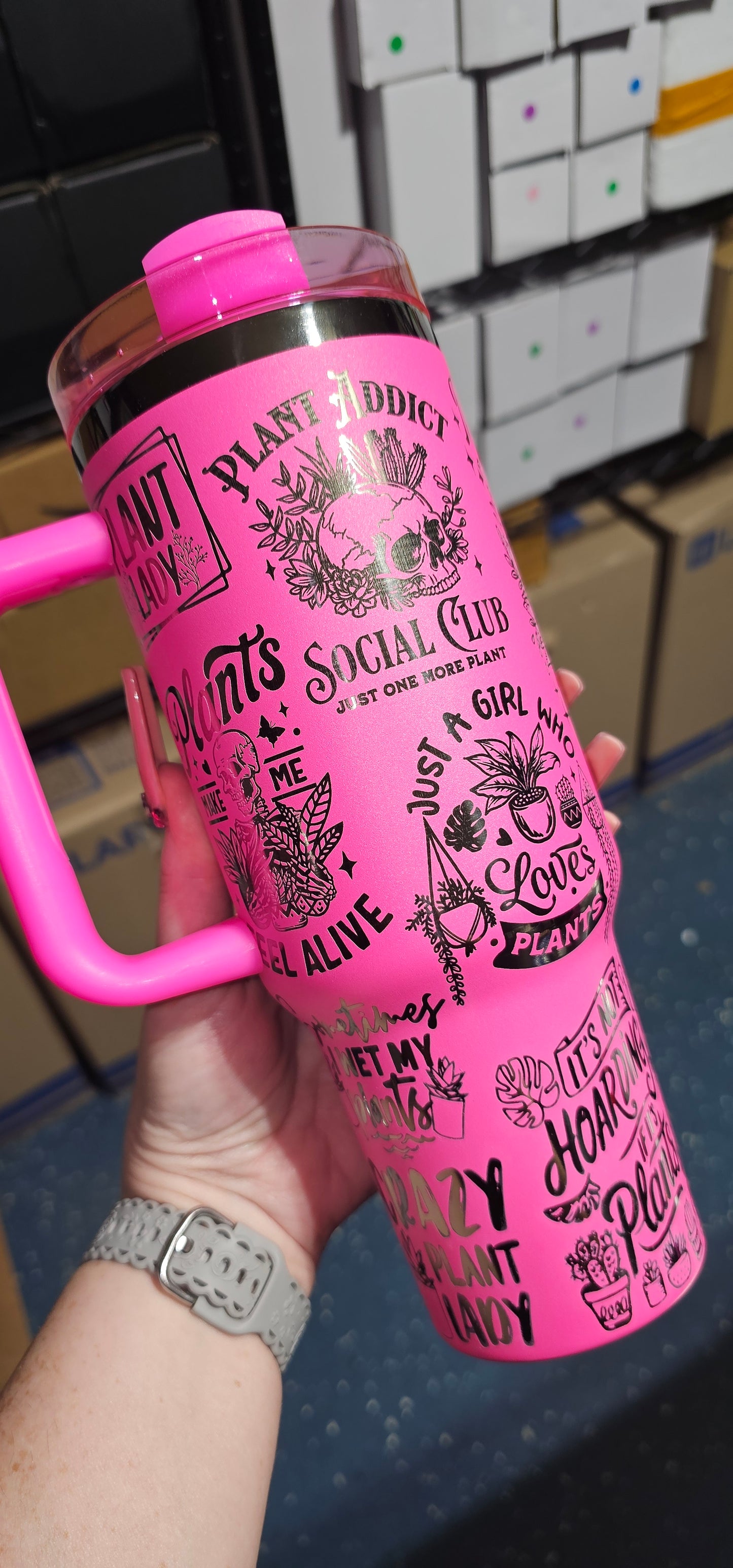 Plant Lady Engraved Tumbler