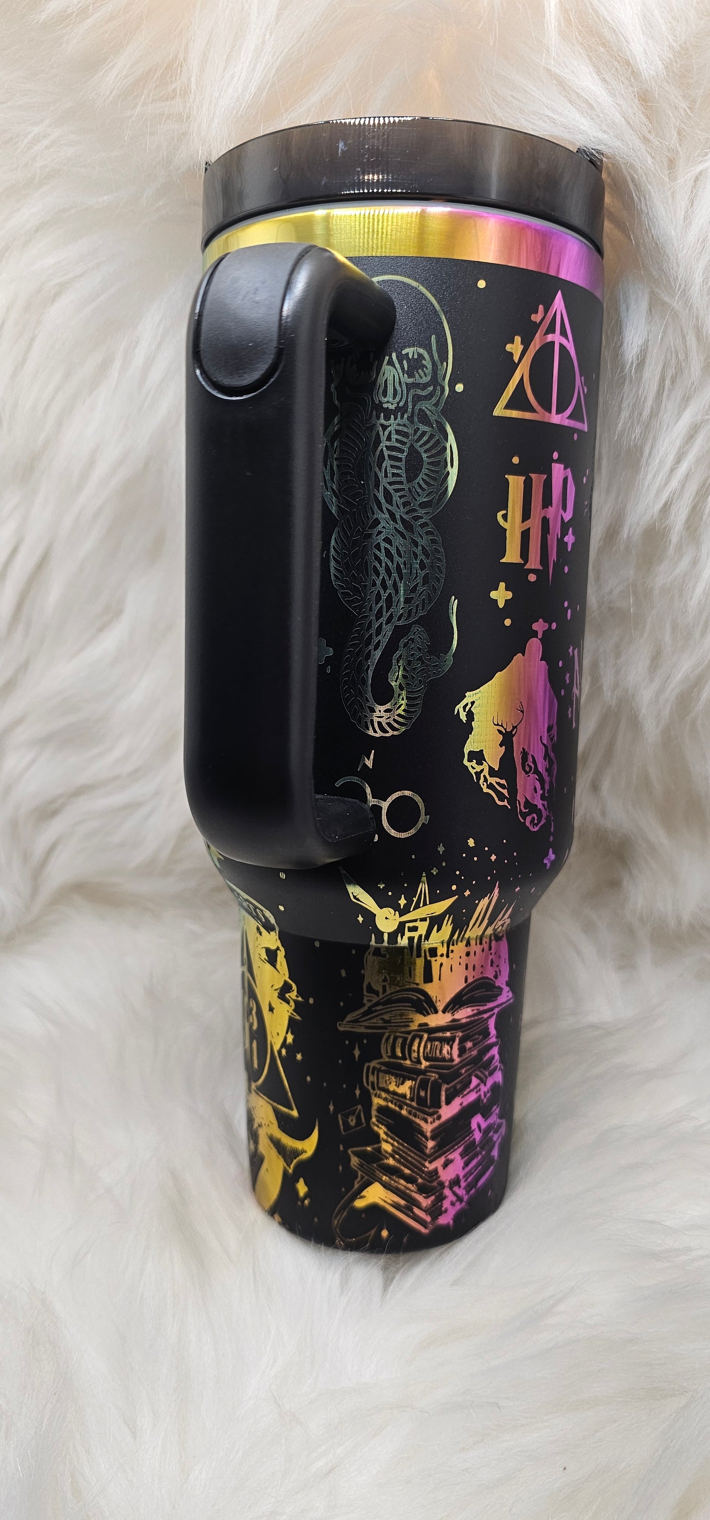 Potter 40 oz Rainbow Engraved Tumbler