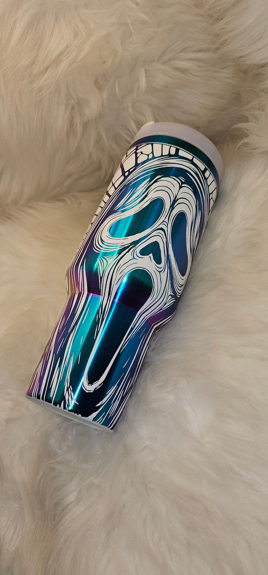 Scream Engraved Tumbler