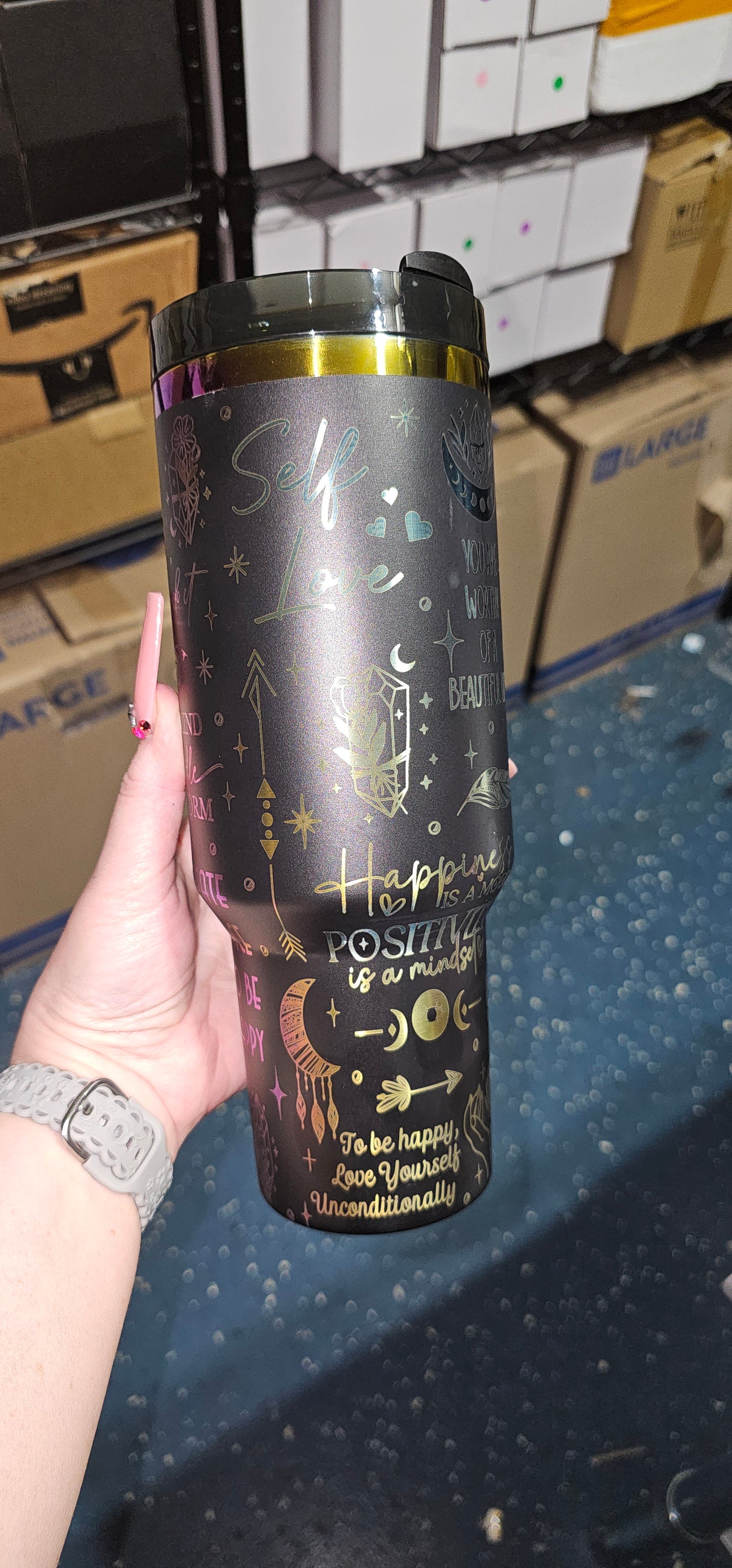 Self Love Engraved Tumbler
