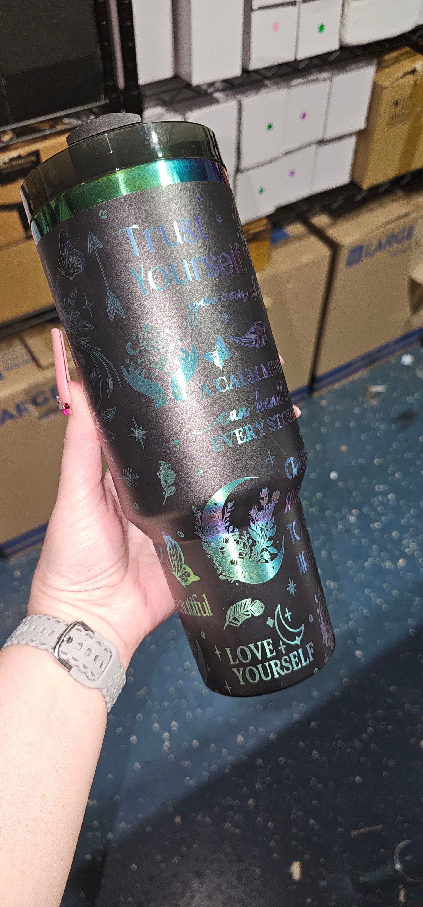 Self Love Engraved Tumbler